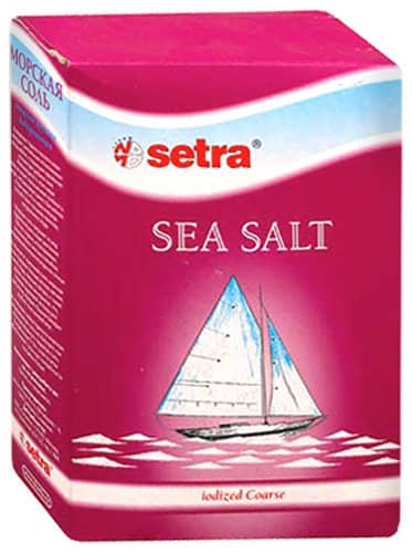 Соль Setra морская крупная йодированная