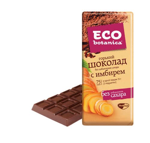 Шоколад "Eco-botanika" с имбирем