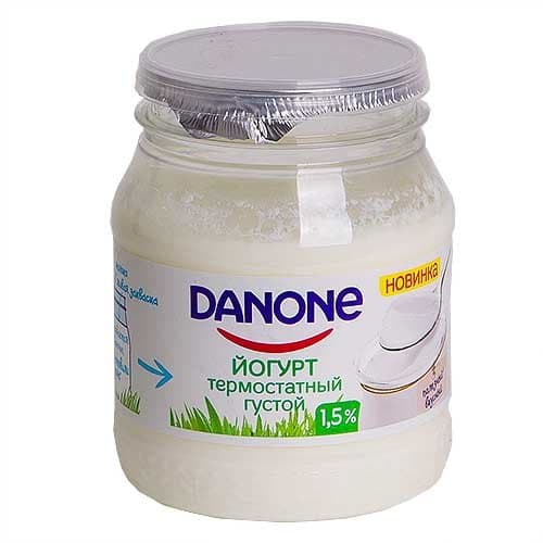 Йогурт Danon термостатный 1,5%, 250 гр